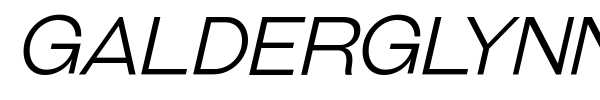 Galderglynn Esquire font preview